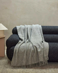 Weave Home Blankets & Throws Weave Home Nevis Lambswool Throw - Ash