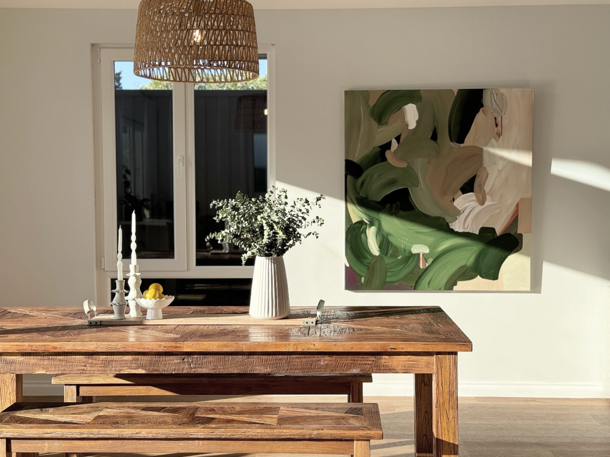 Alisha Falconer fine art canvas print Warming over the Valley abstract nature landscape