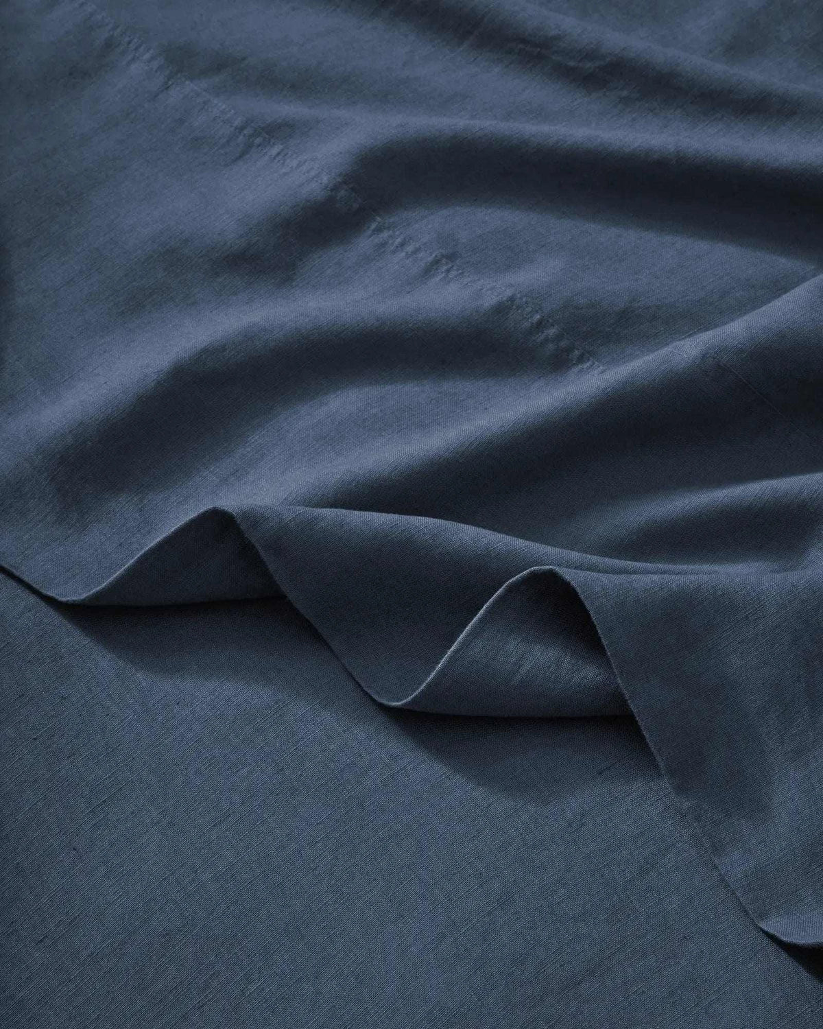 Weave Home Bed Linen Weave Home Ravello Flat Sheet - Denim (Various Sizes)