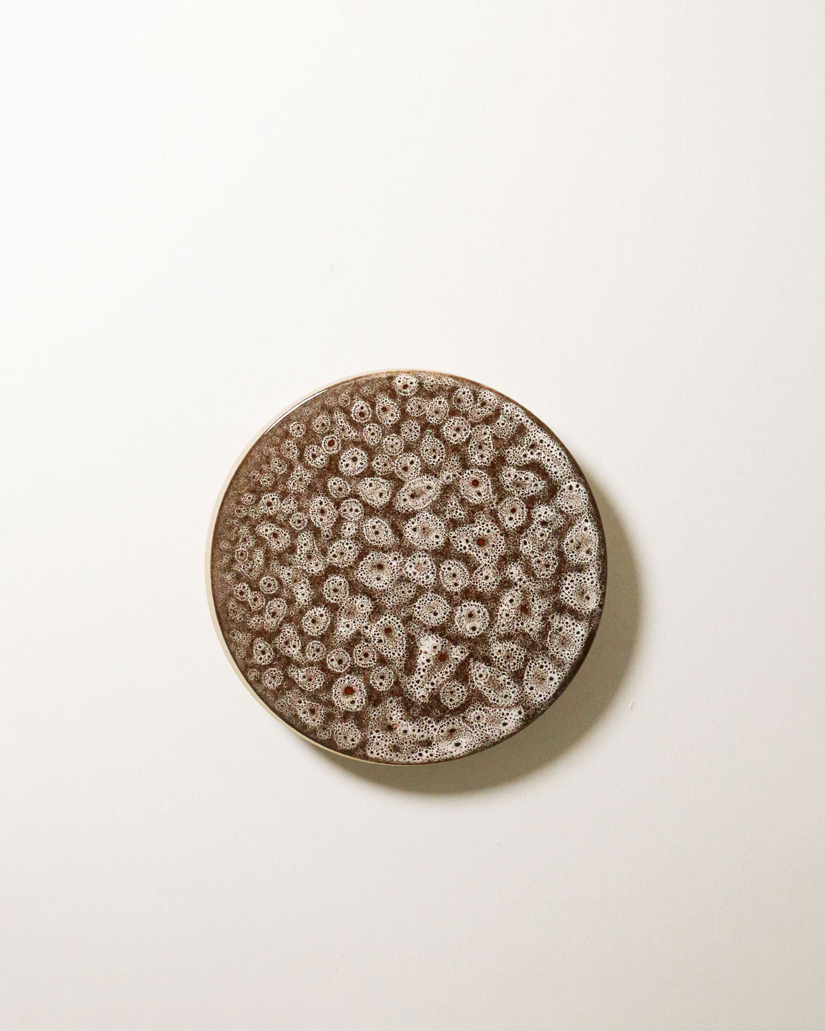 Robert Gordon Backlit Disc Wall Light in White Ochre