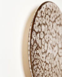 Robert Gordon Backlit Disc Wall Light in White Ochre
