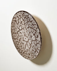 Robert Gordon Backlit Disc Wall Light in White Ochre