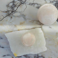 CoTheory Orbit Sphere Table Sculpture - White Onyx