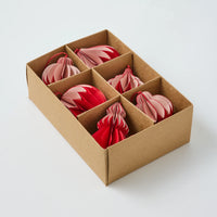 norsu Merry Merry Paper Assorted Decoration Set, Red/Pink
