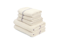 Loop Home Dual Stripe Bundle - Butter/Stone (Bath Towel Bundle)