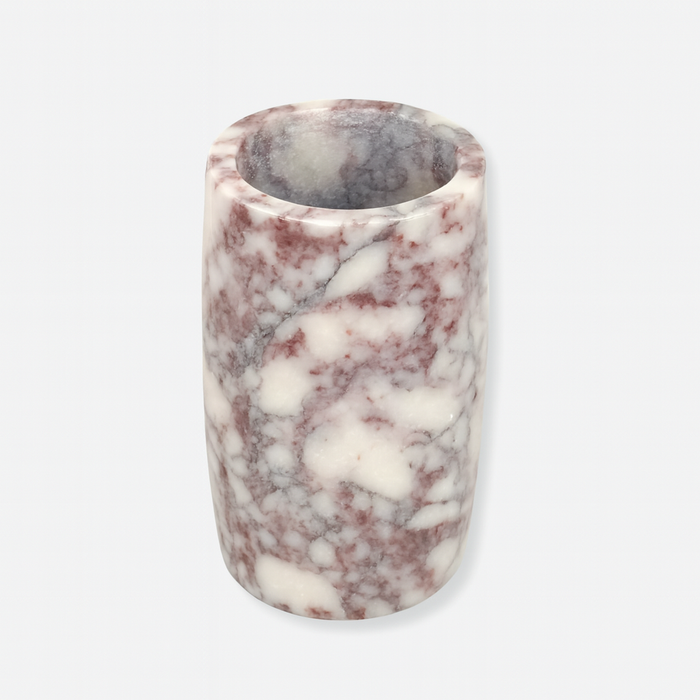 norsu STUDIO Marble Utensil Holder in Viola marble with purple veining and polished finish