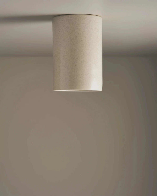 Robert Gordon Tall Cylinder ceiling light, poppyseed | Norsu Interiors