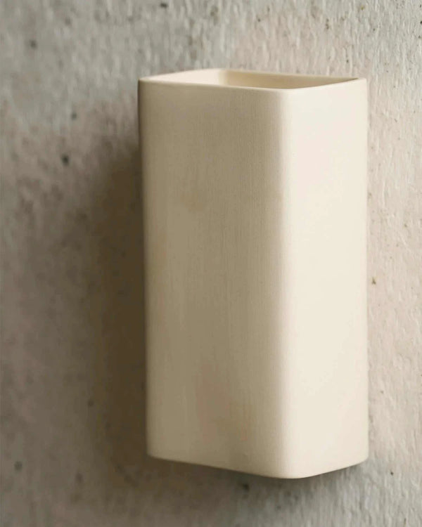 Robert Gordon Box ceramic wall light, bone | Norsu Interiors