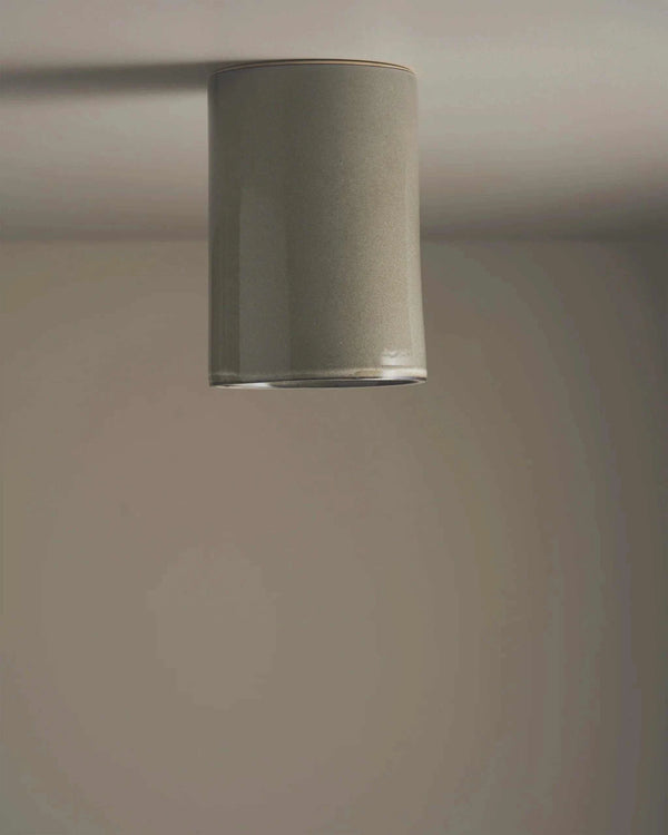 Robert Gordon Tall Cylinder ceiling light, saltbush | Norsu Interiors
