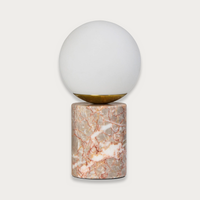 Amalfi Amani Table Lamp in Pink and White