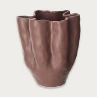 Amalfi Fluid Vase in Burnt Eggplant