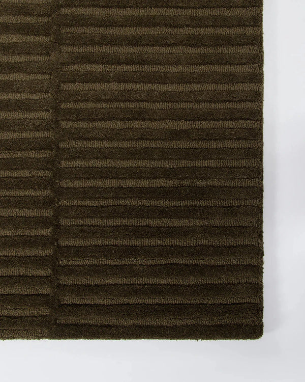 Baya Anni Floor Rug Mangrove textured 100% wool handcrafted design