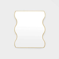 Middle of Nowhere Artemis Mirror, Brass, 75 x 90cm.