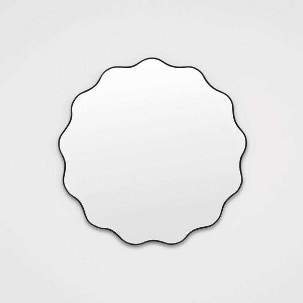 Middle of Nowhere Artemis Round Mirror, Black, 100 x 100cm | Norsu Interiors