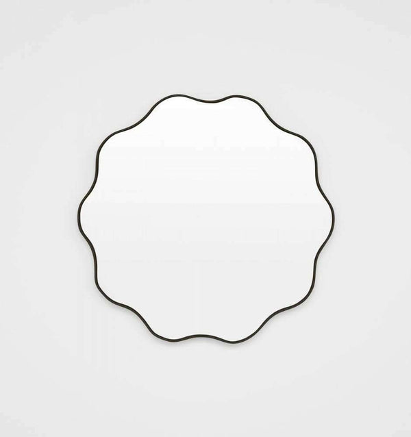Middle of Nowhere Artemis Round Mirror, Black, 80 x 80cm | Norsu Interiors