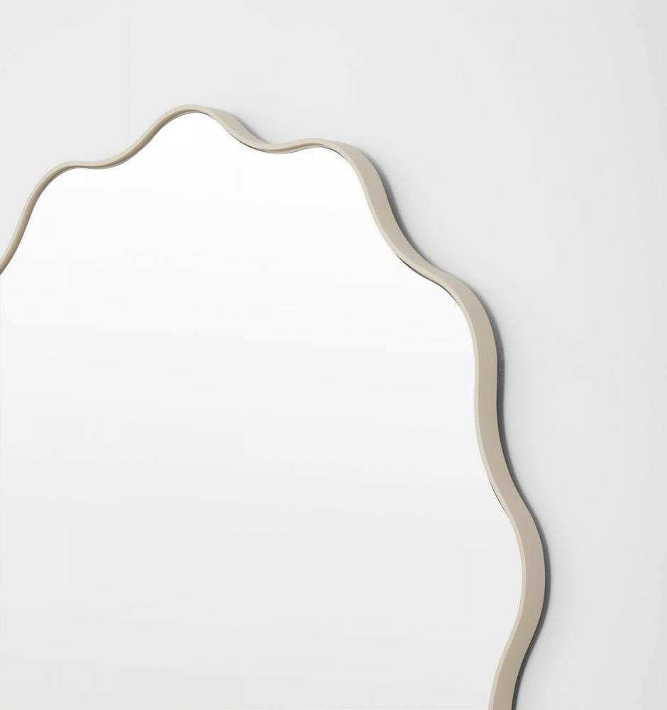 Middle of Nowhere Mirrors Middle of Nowhere Artemis Round Mirror, Sand, 100 x 100cm