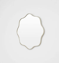 Middle of Nowhere Mirrors Middle of Nowhere Artemis Round Mirror, Sand, 65 x 65cm
