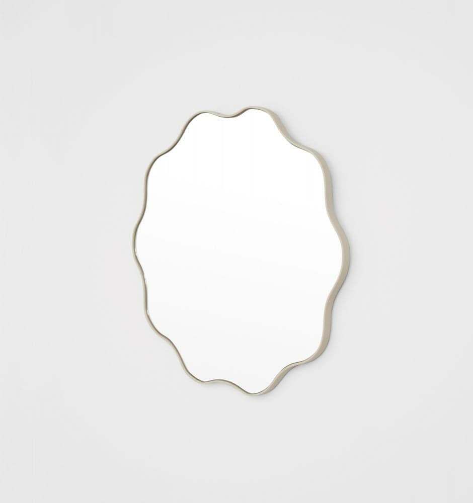 Middle of Nowhere Mirrors Middle of Nowhere Artemis Round Mirror, Sand, 80 x 80cm