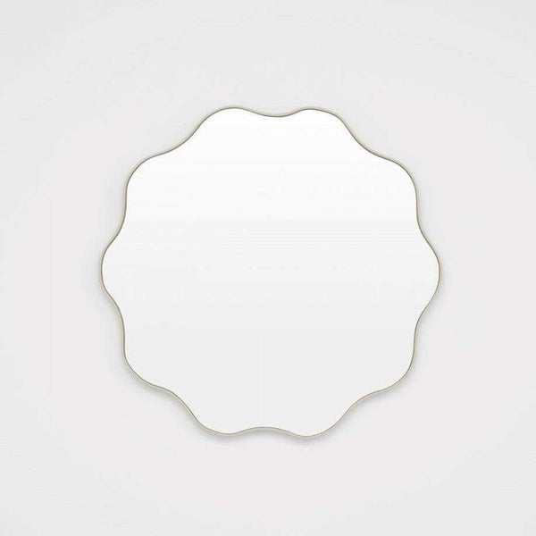 Middle of Nowhere Artemis Round Mirror, Sand, 80 x 80cm | Norsu Interiors