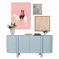 Globe West Cabinets Globe West Artie Buffet, Powder Blue