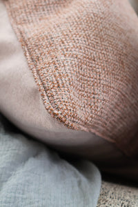 Self-piped edge detail on the Aura Reversible Cushion