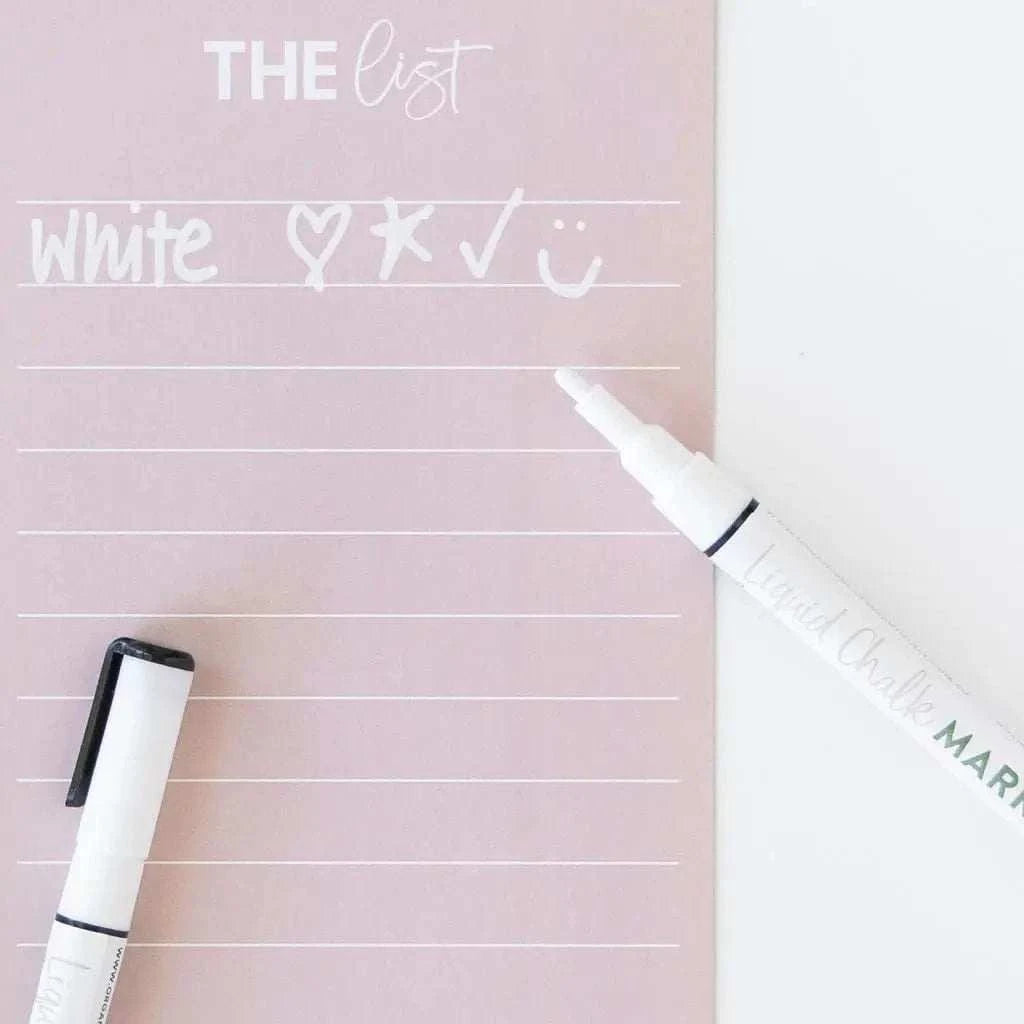 Organising Life Beautifully storage Organising Life Beautifully - Liquid Chalk Markers 3 Pack, White