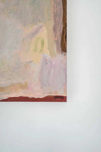 Abstract limited edition print "Endless Summer" by Vanni on fine art canvas with soft pastel colors.