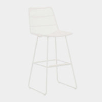 Globe West Dining Chairs Globe West Granada Sleigh Barstool - White