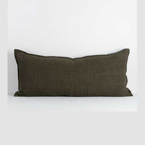 Baya Flaxmill Lumbar Cushion - Winter Moss