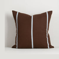 Baya Otis Cushion - Chocolate/Sky
