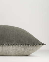 Baya Alden Cushion - Sage edge detail