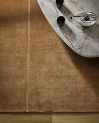 Baya Bastion Floor Rug - Hazelnut styled in a room