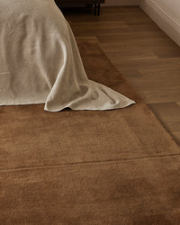 Baya Bastion Floor Rug - Hazelnut styled in a room