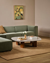 Baya Bastion Floor Rug - Hazelnut styled in a room