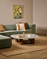 Baya Bastion Floor Rug - Hazelnut styled in a room