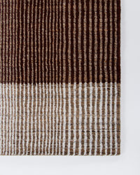 Baya Bedrock Outdoor Rug - Claret corner detail