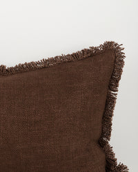 Baya Dover Oblong Cushion - Chocolate detail