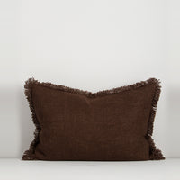 Baya Dover Oblong Cushion - Chocolate 40 x 60
