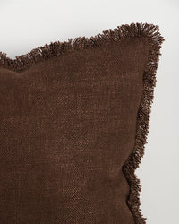 Baya Dover Cushion - Chocolate detail