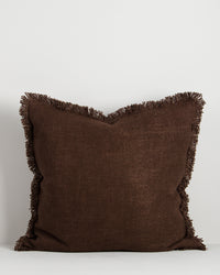 Baya Dover Cushion - Chocolate 55 x 55cm | Norsu Interiors
