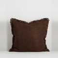Baya Dover Cushion - Chocolate 55 x 55