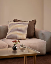Baya Dover Cushion - Chocolate styled