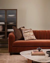 Baya Dover Cushion - Chocolate styled
