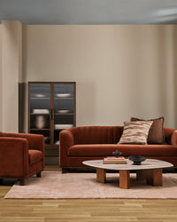 Baya Dover Cushion - Chocolate styled