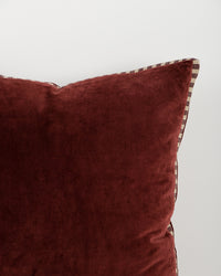 Baya Edward Cushion - Oxblood detail