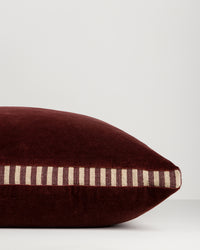 Baya Edward Cushion - Oxblood edge detail