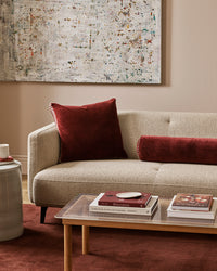 Baya Edward Cushion - Oxblood styled