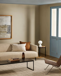 Baya Fairmont Floor Rug - Ash styled in a room
