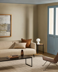 Baya Fairmont Floor Rug - Ash styled in a room