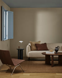 Baya Linden Floor Rug - Ironbark styled in a room